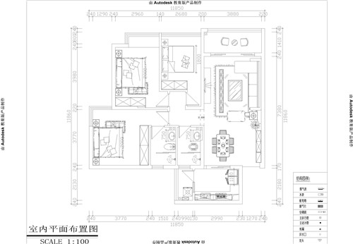 遵義裝修公司：喜百年裝飾100平現(xiàn)代輕奢風(fēng)格裝修效果圖