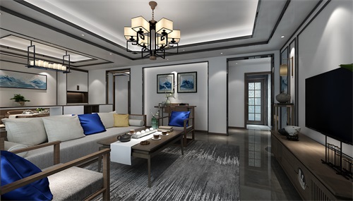 遵義裝修公司:125㎡戶型的中式風設計
