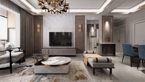 遵義裝修公司：92㎡輕奢風設計