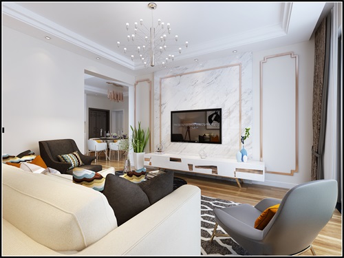 遵義裝修公司:77㎡現(xiàn)代風格裝修案例