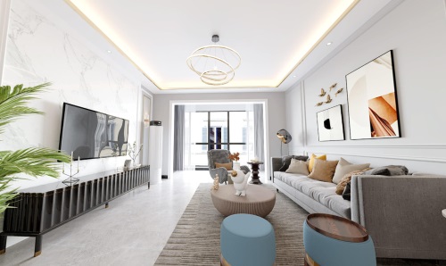 遵義裝修公司：96㎡現(xiàn)代輕奢風(fēng)格設(shè)計(jì)案例