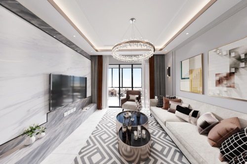 遵義裝修公司：91㎡現(xiàn)代輕奢，精致時(shí)尚，超喜歡這套裝修