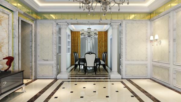 宮殿-羅馬柱-歐式-保利未來城 100m2 歐式